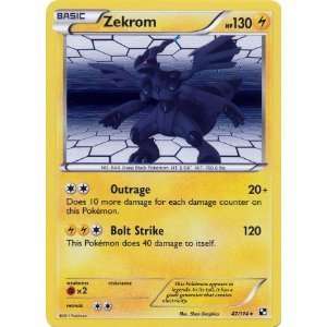  Pokemon Black & White Single Card Zekrom #47 Rare Holo 
