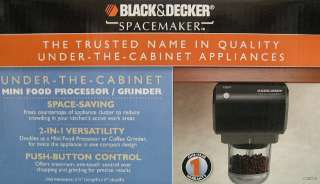 Black & Decker Processor Coffee Grinder Under Cabinet  