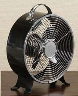 NEW 9 Deco Breeze Decorative Metal Box Fan   Black  
