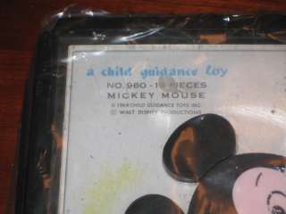 1964 Mickey Mouse Puzzle No. 960 Child Guidance Toy  