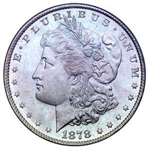  1878 S Uncirculated BU Morgan Silver Dollar Everything 