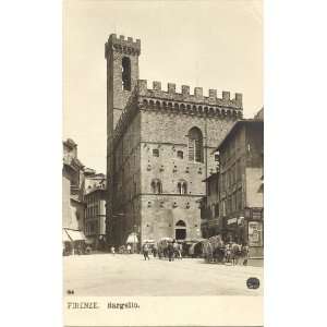 1930s Vintage Postcard Bargello Florence Italy