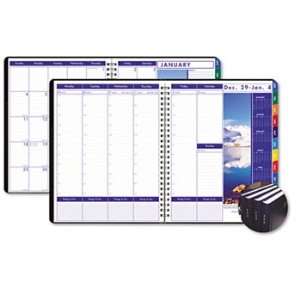   Hardcover Weekly/Monthly Planner, 8 1/2 x 11, Black, 2012 Electronics
