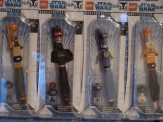   Pack Of 4 STAR WARS LEGO Connect & Build Collectible Toy Pens Series 2