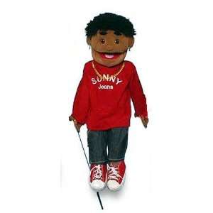  Sunny Puppets 28 Ethnic Boy Red Top & Jeans Puppet Toys & Games