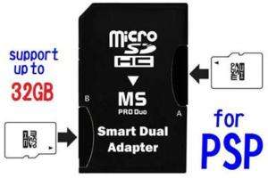 DP MICROSD MS PRO DUO CARD ADAPTER 32GB 8GB PSP CR 5400  