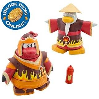 Club Penguin 2 Mix N Match Figure Pack Fire Ninja and Fire Sensei