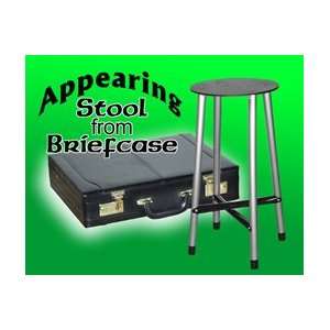  Appearing Stool from Briefcase Leather Magic Trick Toy 