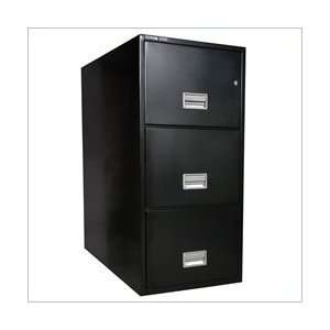   Schwab 5000 31 3 Drawer Legal Fireproof Vertical Metal File in Black