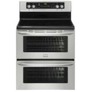   30 Freestanding Electric Double Oven Range   Stainless Steel