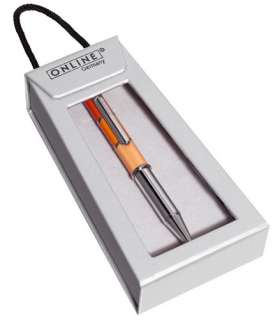 Ballpoint Pen Piccolo Tri Color Orange in Box German Made by ONLINE 