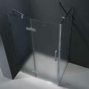   Shower VG6011CHMT36 Vigo 36 x 48 Frameless 3 8 Frosted Chrome Shower