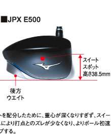 MIZUNO JAPAN JPX E600 10deg QUAD SHAFT S Flex  