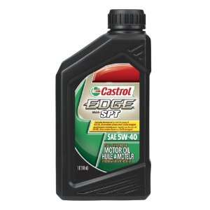 Castrol 06249 EDGE 5W 40 SPT Synthetic Motor Oil   1 Quart, (Pack of 6 
