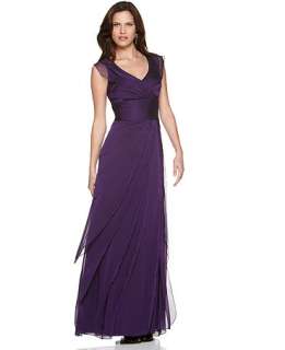 Adrianna Papell Dress, Tiered Evening Dress   Womens Dressess