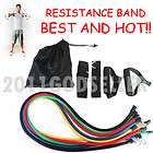 Resistance Exercise Fitness Tension Bands Set Abs Yoga 