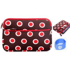  Coby TFDVD9189A 9 Portable DVD Player Case Red Polka Dot 