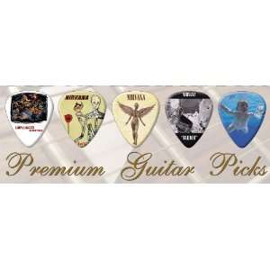  Nirvana Premium Guitar Picks Bronze X 5 Medium Musical 