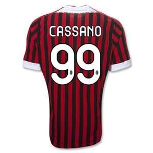 Adidas AC Milan 11/12 CASSANO Home Soccer Jersey  Sports 