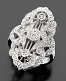    Sterling Silver Diamond Antique Ring (1/6 ct. t.w.) customer 