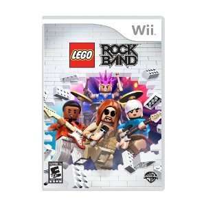  Wii Lego Rock Band Bundle (Game + 2 Guitars + Microphone 