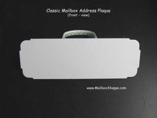 Classic Mailbox Address Plaque   Mail Box Number Sign  