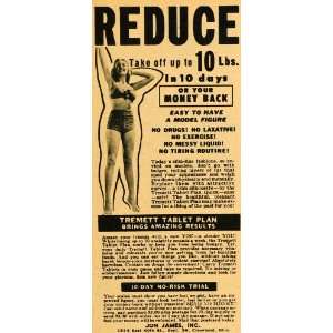  1949 Ad Tremett Tablet Weight Loss Plan Jon James 