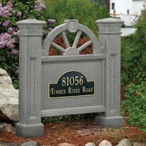   One or Two Sided Address Plaque Signs   Grey