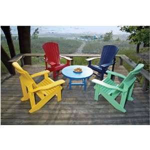  Eagle One Vibrant Adirondack Chair   White Patio, Lawn 