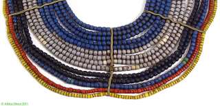 Pokot Beaded Womans Collar Mixed Colors Kenya African