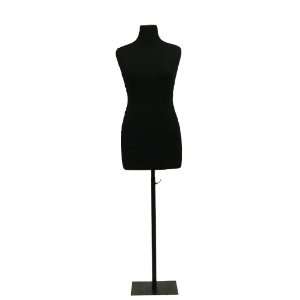  Female Black Fully Pinnable Dress Form 3 Black Base 