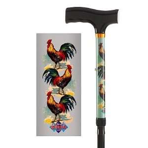  Adjustable Folding Aluminum Walking Cane Rooster by 
