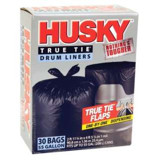 Husky True Tie 55 gal. Drum Liners 30 ctOpens in a new window
