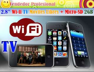 Wi Fi TV 2GB Móviles Libres Pantalla Tactile 2 SIM V706  