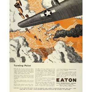  1944 Ad Eaton Manufacturing Aircraft Parts Torpedo Precision Parts 