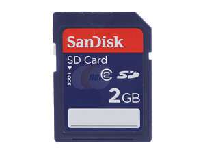    SanDisk 2GB Secure Digital (SD) Flash Card Model SDSDB 