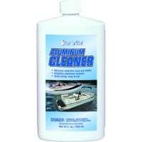 algae stains from aluminum boats and pontoons. Brightens dull aluminum 