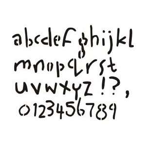   75x6 Embossing Template Tomboy Lowercase Alphabet