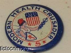 VINTAGE RED CROSS AMERICAN COMMITTEE TUBERCULOSIS CELLULOID PIN 