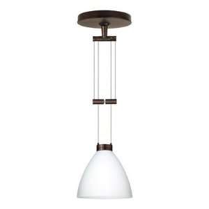 Mia One Light Cable Hung Mini Adjustable Pendant with Monopoint Flat 