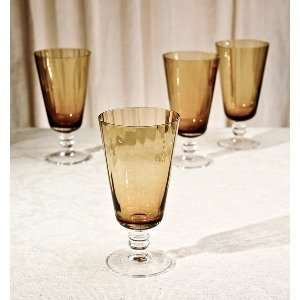  Godinger AMBER WINE GLASSES