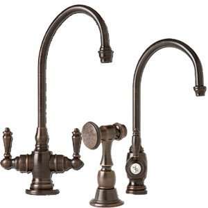   Hampton 1250HC Faucets with Cross Handle   Hot/Cold   American Bronze