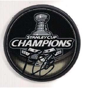  Autographed Marc Andre Fleury Hockey Puck   09 Sports 