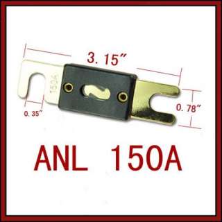 New 4PCS 150AMP 150A ANL Fuse Gold Plated For Car Audio  