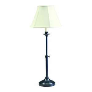   Table Lamp with Adjustable Height, Oil Rubbed Bronze with Off White