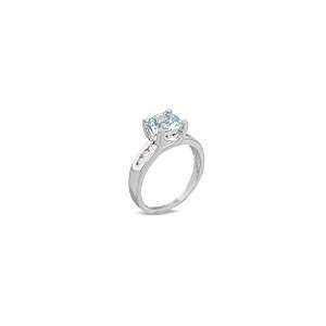   Ring in 14K White Gold with Diamond Accents aquamarine rings Jewelry