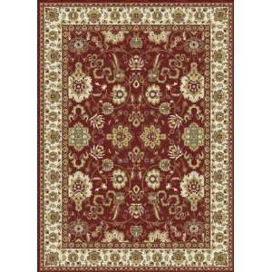   Rugs Kashmir Collection Agra Red Round 53 Area Rug