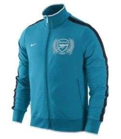 Nike Arsenal FC LU Soccer Jacket 2011 2012 Brand New Turquoise /Navy 