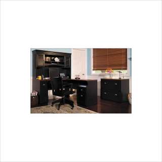   Lateral Wood File Antique Black Filing Cabinet 042976539818  