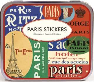 100+ Assorted Vintage Paris Stickers by Cavallini & Co.  